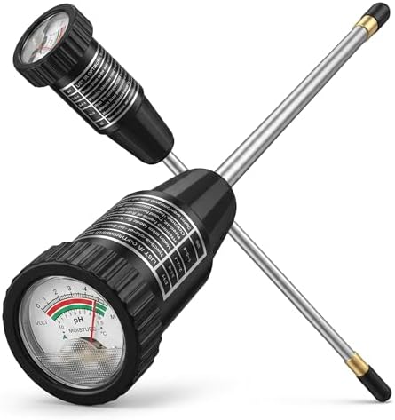 Soil pH & Moisture Meter, 295mm Long Probe Self-Powered by Unknown
