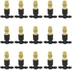 15-250Pcs Drip Irrigation Misting Brass Nozzle Garden Spray Cooling Parts Copper Sprinkler with Thread Barb Tee Connector(38mm250pcs) - Image 3
