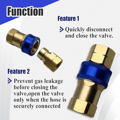 A75 Quick Disconnect Fitting, 3/4 Inch, Automatic Thermal Shutoff - Image 3