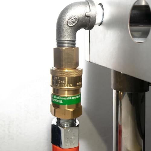 Brass Quick-Connect Fittings for 3/4-inch Gas Hoses, Featuring 3/4-inch Double Female NPT Threads for Gas Hose Connections, Suitable for Kitchen Appliances and Indoor Applications - Image 6