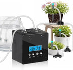 Automatic Indoor Plant Waterer, Dual Pump Drip Irrigation System with Timer, 20 Adjustable Drippers, Self Watering for Potted Plants, Easy Setup by RUNWUSHENG
