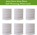 1pcs 4/5/6/8mm Self Watering Cotton Wick Cord Potted Plant Planting Planter Pot Automatic Slow Release, for Garden Drip Irrigation System (Size : 8mmx10m) - Image 3