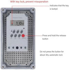Pool Pump Timer Digital Timer Box, 7 Day Cycle 20 On Off Operations, Programmable Time Control Switch, Outdoor Water resistive, (AC 110V) - Image 3