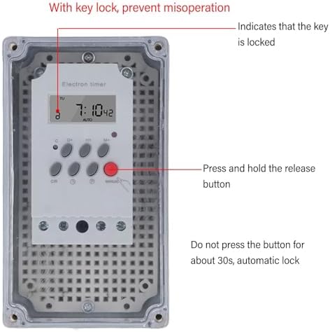 Swimming Pool Pump Timer Digital Timer Box Programmable Time Control Switch Heater Spa - Outdoor Water Pump Timer (DC 12V) - Image 6