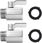 M MINGLE Garden Hose Shut Off Valve, Stainless Steel, 3/4 Inch, 2-Pack - Image 2