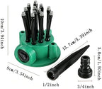 360° Coverage Precision Garden Irrigation Sprinkler, Automatic Rotating Lawn Sprinkler for Yard Large Area, with Heavy Duty Spike Base for Grass (3) - Image 6