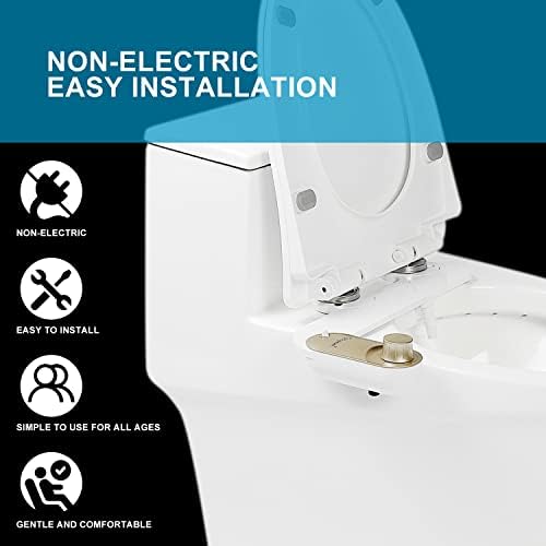 GLIGAM Ultra-Slim Bidet Attachment for Toilet，Non-Electric Bidet Attachment - Image 5