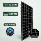 Gardzen 10 Pack 72 Cell Seed Starter Trays - Image 5