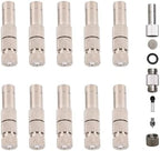 High Pressure Misting Nozzles 8mm Brass Adjustable Atomizing Nozzle 0.1-0.6mm 10 Pack Outdoor Cooling(Orifice 0.1mm) by Unknown