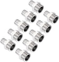 Pack of 10, SUS304 Hose Barb Fitting 1/2" Hose Barb to 3/4" NPT Male by Kozelo