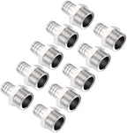 Pack of 10, SUS304 Hose Barb Fitting 1/2" Hose Barb to 3/4" NPT Male by Kozelo