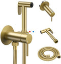 Arofa Built-in Hot and Cold Bidet Sprayer, Warm Water Bidet, Brushed Gold by AROFA