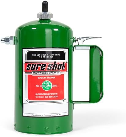 Sure Shot A1000G 32 oz Refillable Pressurized Steel Sprayer Can, Green by SureShot