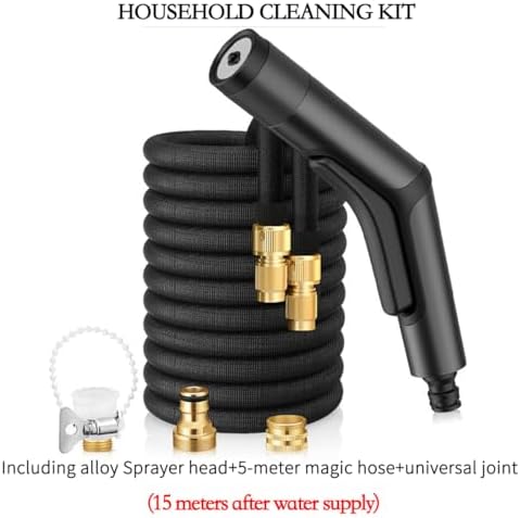 Car Wash Sprayer High-pressure Household Water 3 Times Telescopic Hose Spray Kit 180° Water Angle Changable for Yard Car Lawn Floor (30m) - Image 7