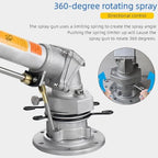2.5"-3" Impulse Impact Sprinkler Farm Irrigation Sprinkler 360° Large-Area Watering Spray, Lawn Sprinkler Irrigation Spray Gun, with Replacement Nozzle & Welding francs for Farmland Lawn Watering - Image 5