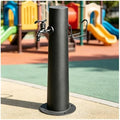 Yard Antifreeze Cracking Floor-Standing Water Spigot,Stainless Steel Vertical Water Hydrant,with Hose Holder,Freestanding Garden Waters Column for Car Watering by Unknown