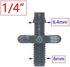 Utility Connector Adapter Hose Connector Adapter 1/8 1/4 inch Garden Irrigation Connector, Barbed Single and Double Elbow Drip Irrigation Arrow Connector, for 3/5 4 / 7Mm Hose/1I8 Barb - Image 4