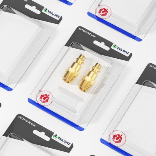 TAILONZ 32Pcs 1/4" MNPT Brass Industrial Air Quick Connect Plug - Image 6