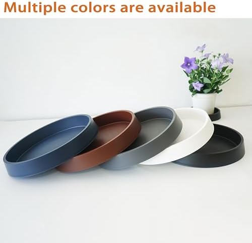 Plant Saucer Tray for Ceramic Plastic Pots, 20 inch Plant Saucers for Indoors, Pot Saucers Trays, Bird Bath Bowls, Flower Planter Water Drip Trays for Pots Base (20", Brown) - Image 6