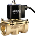 Waterproof Brass Electric Solenoid Valve 1" 110VAC Brass Normally Closed - Compatible with Water, Air, Diesel, Gas - Replaceable VITON Seal - Compact Direct Acting by BusimanSolenidValve