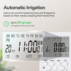 VIVOSUN Professional Automatic Drip Irrigation Kits, 15W Output, All in One Professional Grow Kit- Includes Pump, Timer and Regulator, 8 Drip Emitters Garden Plant Watering System Indoor Outdoor - Image 3