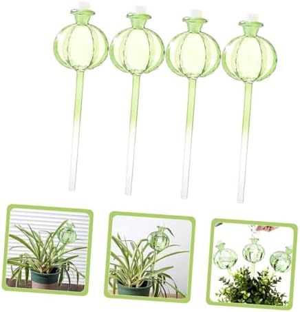 Levemolo 4pcs Plant Watering Bulb Glass Cactus Shape Automatic Hydration - Image 6