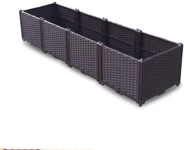 YSUEFIJO Planter Box Outdoor Plastic, Raised Garden Bed Planter Box, Planter Raised Beds for Vegetables, for Easy DIY and Cleaning, for Planting Outdoor Plants Vegetables by WELCOMETOYSUEFIJO