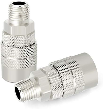 GASHER 12PCS 3/8-Inch Male Industrial Coupler,1/4 Basic Flow Quick Connect Air Coupler - Image 2