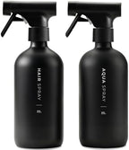 MaisoNovo Black Glass Spray Bottle for Hair | 16.9 Oz, Pack of 2 by MaisoNovo-TheArtofSustainableLiving