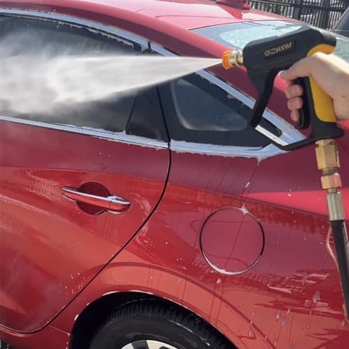 GDHXW Short Pressure Washer Gun with Quick Connection 5000PSI, Light Duty Foam Cannon Thick Foam Blaster, 5 Nozzle Tips,For Pressure Washer - Image 6