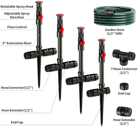 Flexible Sprinkler System, Above Ground DIY Irrigation Kit - Image 3