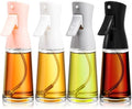 Lallisa 4 Pcs Oil Sprayer for Cooking 180 ml Glass Olive Mister Oil Dispenser Bottle for Kitchen Vinegar Spritzer for Air Fryer Gadgets Making Baking Frying Bbq Salad Accessories by Lallisa