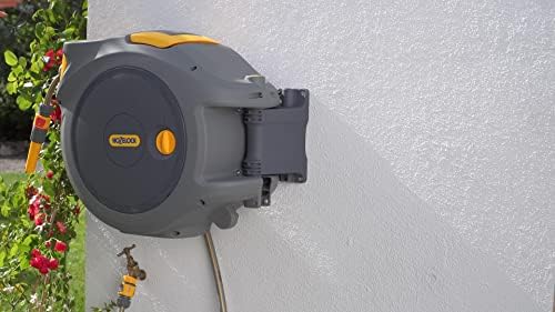 Hozelock - Auto Reel 30m Wall-Mounted Hose Reel : Easy to Install, Lock, Auto-Rewind, Ready-to-use Reel with Nozzle, Fittings, Hose and Accessories Included - 5 Year Guarantee* [2403 0000] - Image 7