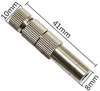 0.2-0.6mm Garden Hose Quick Connect Copper Sprayer with Filter 8mm Slip Lock Quick-Connect Nozzles Greenhouse Cooling Misting Nozzles 30 PCs (Color : 0.5 mm Mist) - Image 2