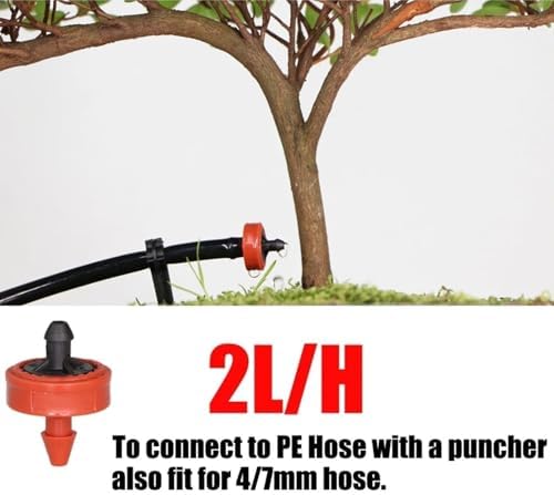 200-50pcs 2L/4L/8L Pressure Stable Flow Lawn Automatic Compensating Dripper Durable Compact Flexible Drip Irrigation Regulator(2L 100pcs) - Image 5