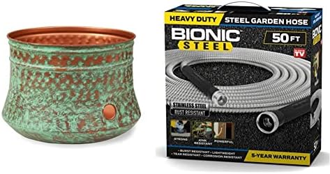 Liberty Garden 1917-G Hose Pot, Hammered, Patina and Bionic Steel 1582 50Ft Hose, 50' by Unknown