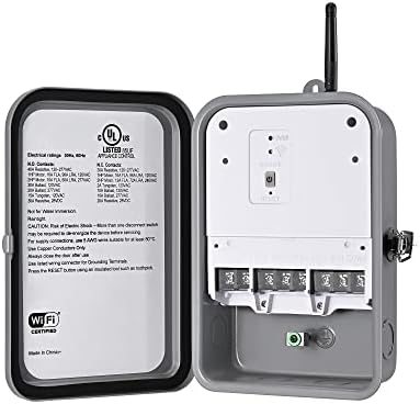 DEWENWILS Pool Pump Timer, Outdoor Smart Wi-Fi Timer Box - 40A 120-277V 2HP by DEWENWILS