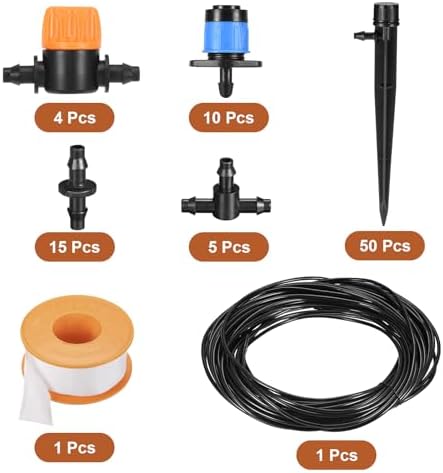 MECCANIXITY Irrigation Switch Valve 1/4" 360 Degree Adjustable Sprinkler - Image 3