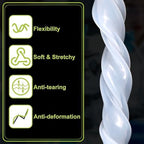 METALLIXITY Silicone Tubing 1/4" ID x 1/2" OD x 26.25Ft High Temp Clear - Image 3
