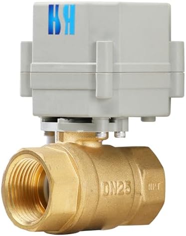 2 Way Brass 1" 12VDC 9-24VDC 0-5V NPT Proportional Integral Modulating Control Motorized Ball Valve by HSH-Flo