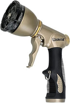 Underhill Pattern Master Gold Series Garden Water Hose Nozzle Sprayer Head, 3/4-Inch Thread Inlet, Jet Attachment 8 Spray Patterns, NG200-8S by Underhill