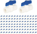 (Pack of 100) EFIELD 1/2 Inch PVC Ball Valve (FPT Threaded), Schedule 40, FPT x FPT Threaded For Residential, Commercial, Agricultural and Light industrial Applications,(PVC010-10-100PCS) by EFIELDPEXTUBING