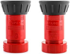 QWORK Fire Hose Nozzle, 4 Pack 1-1/2" Heavy Duty NPSH/NPT Thermoplastic Constant Flow Fog Nozzle, Brass and Polycarbonate, 100 Psi - Image 4