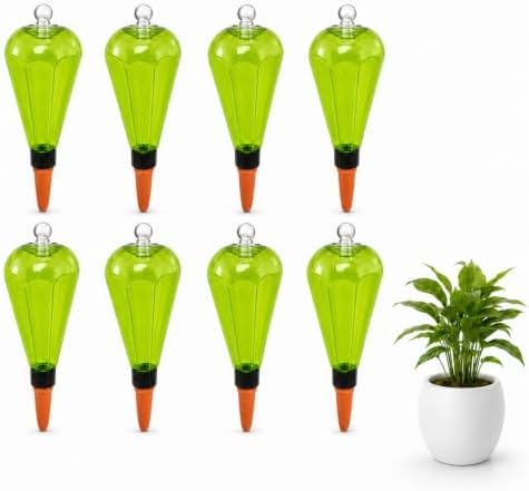 8Pcs Self Watering Globes 500ML Plant Waterer Device Green by Unknown
