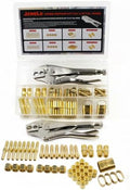 1/4"I.D. Torch Hose Repair Kit, Oxygen Acetylene Hose Repair Kit, Air Hose Crimper Tool by JZWELD