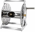 Heavy Duty Hose Reel with Hand Crank | Stainless Steel, Manual, Hardware, for Garden, Gardeners, 60M by Unknown