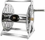 Heavy Duty Metal Hose Winder | Rigid Rectangular Base, Stainless Steel, Hardware, for Garden, Gardeners, 60M by Unknown
