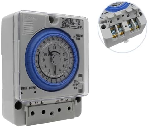 TB35N 100-240V 15A Din Rail Water Heater Programmable Timer Switch Time Controller Mechanical Timer Switch - Image 2