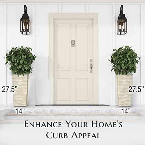 Mueller Janska M-Resin Heavy Duty Tall Planter, Indoor/Outdoor Grande - Image 3