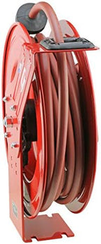 Lincoln 83753 Value Series Air/Water Retractable Hose Reel with 50' x 3/8" Rubber Air Hose, 1/4" NPT, 300 PSI, Slotted Mounting Base, 5-Position Adjustable Outlet Arm, All-steel Construction, Red - Image 3